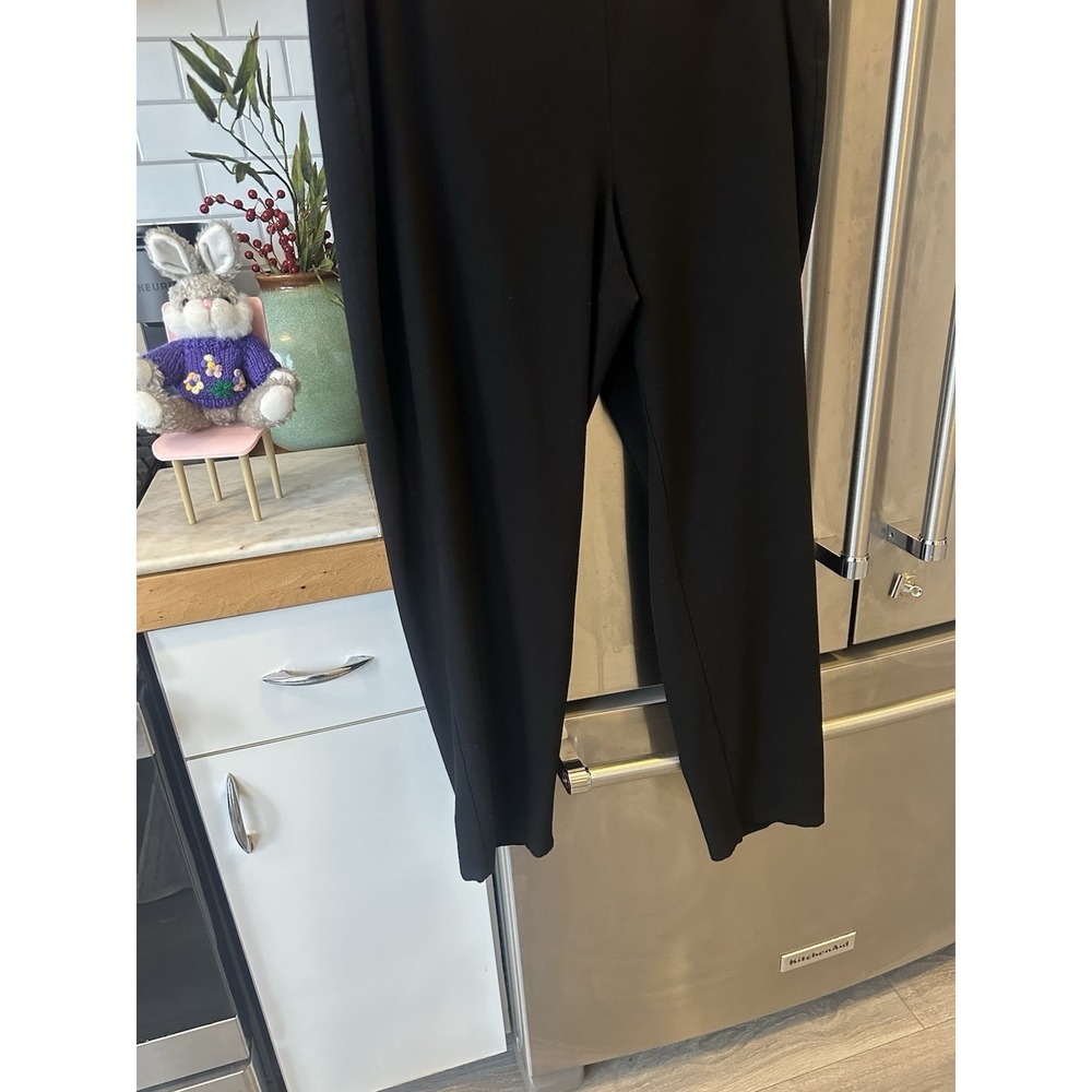 Eileen Fisher Wide Leg Pull-On Black Sz1X Work Party Venue Movie Date Night